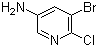 结构式 CAS# 130284-53-6, 2-氯-3-溴-5-氨基吡啶