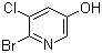 6-Bromo-5-chloro-3-pyridinol molecular structure (CAS 130284-56-9)