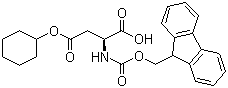 Fmoc-L-aspartic acid 4-cyclohexyl ester molecular structure (CAS 130304-80-2)