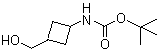 [3-(Hydroxymethyl)cyclobutyl]carbamic acid tert-butyl ester molecular structure (CAS 130369-05-0)