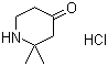 2,2-Dimethylpiperidin-4-one hydrochloride molecular structure (CAS 1303968-37-7)