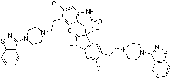 Ziprasidone related compound C molecular structure (CAS 1303996-68-0)