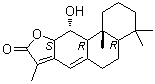 ent-11alpha-Hydroxyabieta-8(14),13(15)-dien-16,12alpha-olide molecular structure (CAS 130466-20-5)