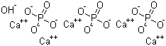 structure of CAS# 1306-06-5, Hydroxyapatite;Calcium phosphate hydroxide