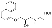 Dexpropranolol hydrochloride molecular structure (CAS 13071-11-9)