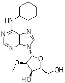 N-Cyclohexyl-2'-O-methyladenosine molecular structure (CAS 130714-47-5)