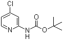结构式 CAS# 130721-78-7, (4-氯吡啶-2-基)氨基甲酸叔丁酯