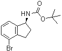 N-[(1S)-4-Bromo-2,3-dihydro-1H-inden-1-yl]carbamic acid 1,1-dimethylethyl ester molecular structure (CAS 1307231-21-5)