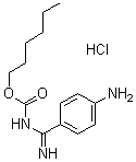 N-[(4-Aminophenyl)iminomethyl]carbamic acid hexyl ester hydrochloride molecular structure (CAS 1307233-93-7)