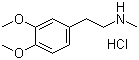 3,4-Dimethoxy-N-methylphenethylamine hydrochloride molecular structure (CAS 13078-76-7)