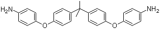 structure of CAS# 13080-86-9, 4,4'-(4,4'-Isopropylidenediphenyl-1,1'-diyldioxy)dianiline;2,2-Bis[4-(4-aminophenoxy)phenyl]propane