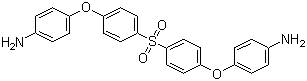structure of CAS# 13080-89-2, Bis[4-(4-aminophenoxy)phenyl]sulfone;4,4'-Sulfonylbis(p-phenoxyaniline)