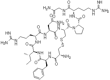 2-L-Phenylalanine-4-L-arginine-8-L-arginine-oxytocin molecular structure (CAS 130836-24-7)