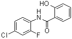 N-(4-氯-2-氟苯基)-2-羟基苯甲酰胺分子结构 (CAS 1308631-40-4)