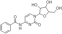 structure of CAS# 13089-48-0, N-Benzoylcytidine;N-[1-[3,4-Dihydroxy-5-(hydroxymethyl)oxolan-2-yl]-2-oxopyrimidin-4-yl]benzamide