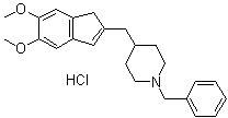 4-[(5,6-Dimethoxy-1H-inden-2-yl)methyl]-1-(phenylmethyl)piperidine hydrochloride molecular structure (CAS 130927-68-3)