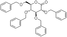 结构式 CAS# 13096-62-3, 2,3,4,6-四苄基-D-吡喃葡萄糖酸-1,5-内酯