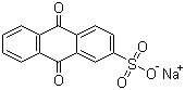 结构式 CAS# 131-08-8, 蒽醌-2-磺酸钠