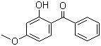 结构式 CAS# 131-57-7, 紫外线吸收剂 UV-9; 2-羟基-4-甲氧基二苯甲酮