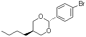 反式-2-(4-溴苯基)-5-丁基-1,3-二恶烷分子结构 (CAS 1310048-86-2)