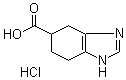 structure of CAS# 131020-57-0, 4,5,6,7-Tetrahydro-1H-benzimidazole-5-carboxylic acid hydrochloride