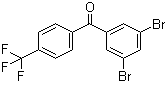 3,5-Dibromo-4'-trifluoromethylbenzophenone molecular structure (CAS 1310355-45-3)