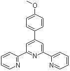 4'-(对甲氧基苯基)-2,2':6',2''-三联吡啶分子结构 (CAS 13104-56-8)