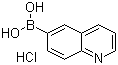 结构式 CAS# 1310403-86-1, 喹啉-6-基硼酸盐酸盐