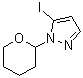 5-Iodo-1-(tetrahydro-2H-pyran-2-yl)-1H-pyrazole molecular structure (CAS 1311197-82-6)