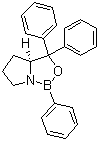 (S)-Tetrahydro-1,3,3-triphenyl-1H,3H-pyrrolo[1,2-c][1,3,2]oxaborole molecular structure (CAS 131180-90-0)
