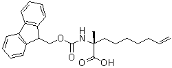 (2R)-2-[[(9H-Fluoren-9-ylmethoxy)carbonyl]amino]-2-methyl-8-nonenoic acid molecular structure (CAS 1311933-84-2)