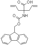 结构式 CAS# 1311992-97-8, 2-[[芴甲氧羰基]氨基]-2-(2-丙烯-1-基)-4-戊烯酸