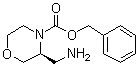(3S)-3-(Aminomethyl)-4-morpholinecarboxylic acid phenylmethyl ester molecular structure (CAS 1312161-61-7)
