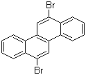 结构式 CAS# 131222-99-6, 6,12-二溴䓛; 6,12-二溴苯并菲; 6,12-二溴稠二萘