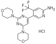 Buparlisib hydrochloride molecular structure (CAS 1312445-63-8)