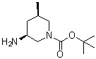 结构式 CAS# 1312810-39-1, (3S,5R)-3-氨基-5-甲基-1-哌啶羧酸叔丁酯
