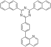 8-[4-(4,6-Di-2-naphthalenyl-1,3,5-triazin-2-yl)phenyl]quinoline molecular structure (CAS 1312928-44-1)
