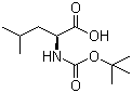 Boc-L-Leucine molecular structure (CAS 13139-15-6)
