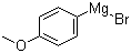 4-Methoxyphenylmagnesium bromide molecular structure (CAS 13139-86-1)