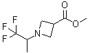 Methyl 1-(2,2,2-trifluoro-1-methylethyl)azetidine-3-carboxylate molecular structure (CAS 1314398-36-1)