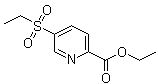 结构式 CAS# 1314406-40-0, 5-(乙基磺酰基)-2-吡啶羧酸乙酯