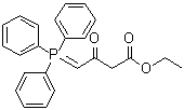 structure of CAS# 13148-05-5, 4-(Triphenylphosphoranylidene)acetoacetic acid ethyl ester;[3-(Ethoxycarbonyl)-2-oxopropylidene]triphenylphosphorane