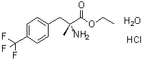alpha-Methyl-4-(trifluoromethyl)-D-phenylalanine ethyl ester hydrochloride hydrate (1:1:1) molecular structure (CAS 1315449-99-0)