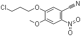 5-(3-氯丙氧基)-4-甲氧基-2-硝基苯甲腈分子结构 (CAS 1315512-61-8)