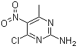 结构式 CAS# 13162-24-8, 4-氯-6-甲基-5-硝基-2-嘧啶胺