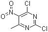 2,4-Dichloro-6-methyl-5-nitropyrimidine molecular structure (CAS 13162-26-0)