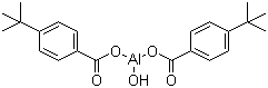 二[4-(1,1-二甲基乙基)苯甲酰-氧]氢氧化铝分子结构 (CAS 13170-05-3)