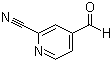 2-Cyanopyridine-4-carboxaldehyde molecular structure (CAS 131747-70-1)