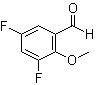 3,5-Difluoro-2-methoxybenzaldehyde molecular structure (CAS 131782-50-8)
