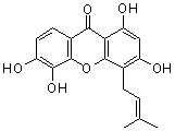 Ugaxanthone molecular structure (CAS 13179-11-8)